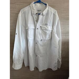 Gander Mountain Guide Series Men's White Long Sleeve fishing shirt 2XL
